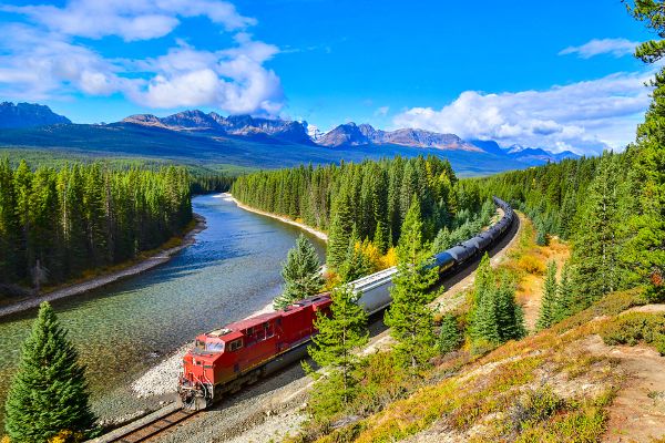 Sur la route des Rocheuses Canadiennes